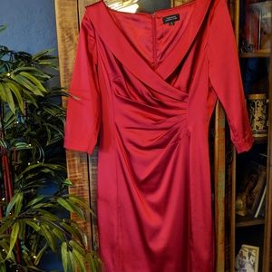 Stunning red Tahari occasion dress